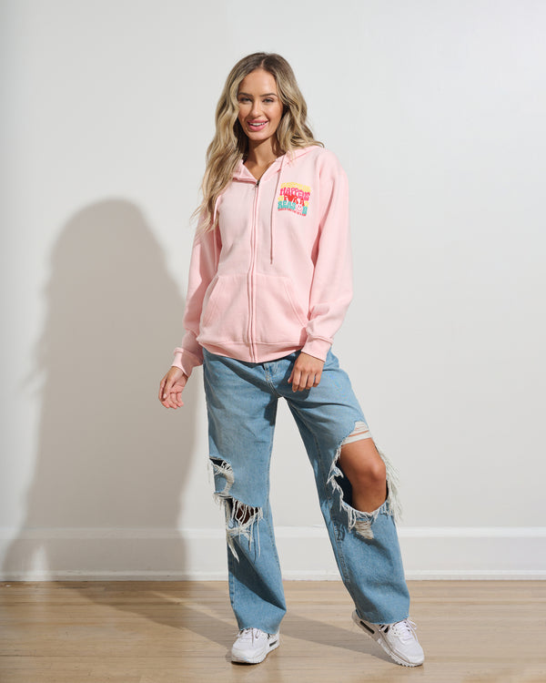Everything Happens Zip Up Hoodie
