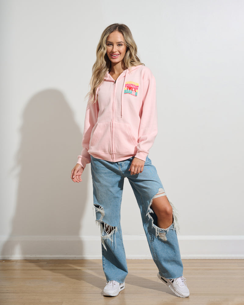 Everything Happens Zip Up Hoodie
