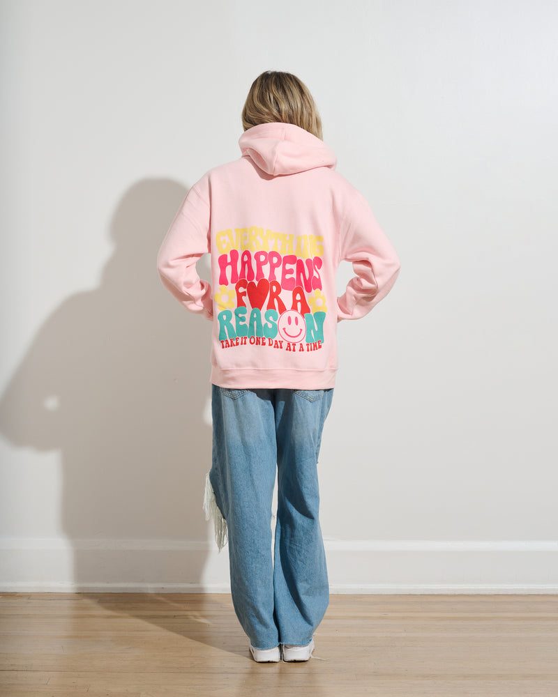 Everything Happens Zip Up Hoodie